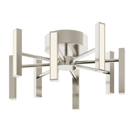 Afx Indra 16-in. LED Semi-Flush Mount, Satin Nickel IDRC16LAJUDSN